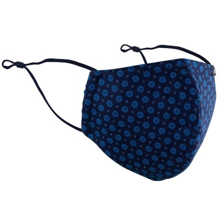 navy blue fabric face masks with filter