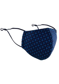 navy blue fabric face masks with filter