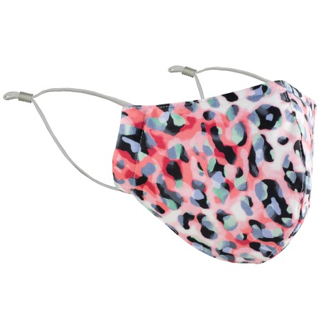 pink Leppard print face mask cheetah