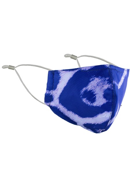 tie dye cougar leppard print face mask