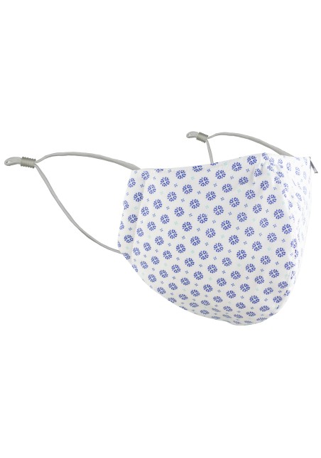 White Designer Filter Mask in Pure Cotton