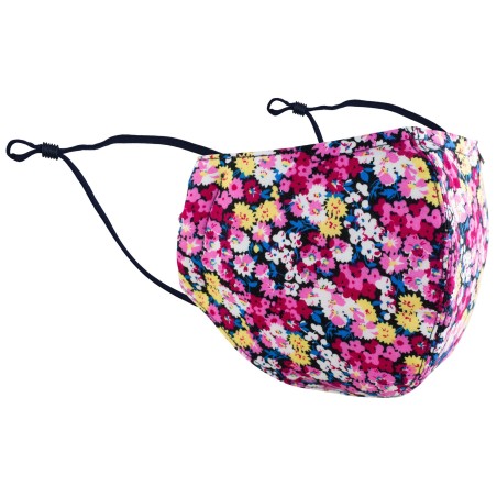 Pink Flower Design Mask in Cotton
