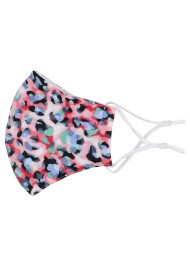 pink Leppard print face mask cheetah