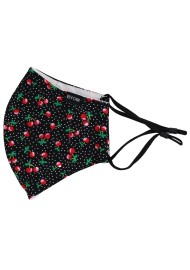 Cherry Print Cotton Filter Face Mask