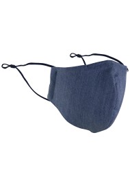 Dark blue cotton filter Face Mask