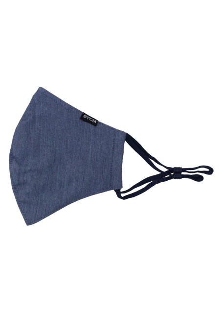 Dark blue cotton filter Face Mask