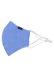 Solid Light Blue Filter Mask in Cotton