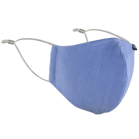 Solid Light Blue Filter Mask in Cotton