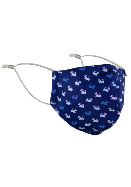 Blue Face Mask with Dog Terriers