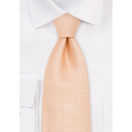 Light Apricot Mens Silk Tie