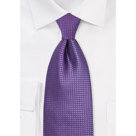 Electric Purple Kids Silk Tie