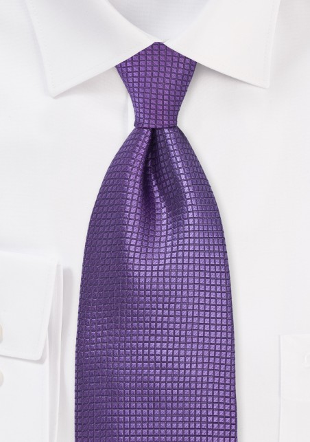Fine Silk Tie in Electric Purple