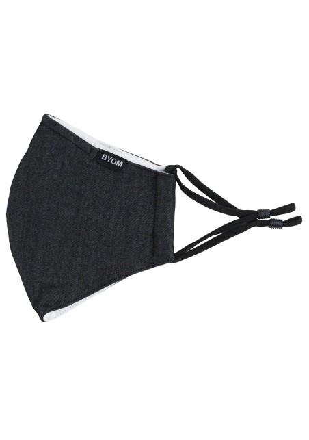 Charcoal Gray Filter Face Mask Flat