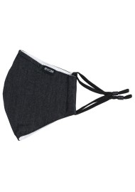 Charcoal Gray Filter Face Mask Flat