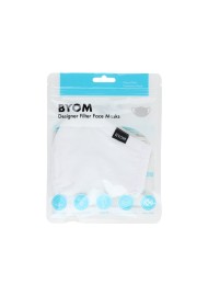 Solid Dark Blue Navy Adjustable Face Mask in Bag
