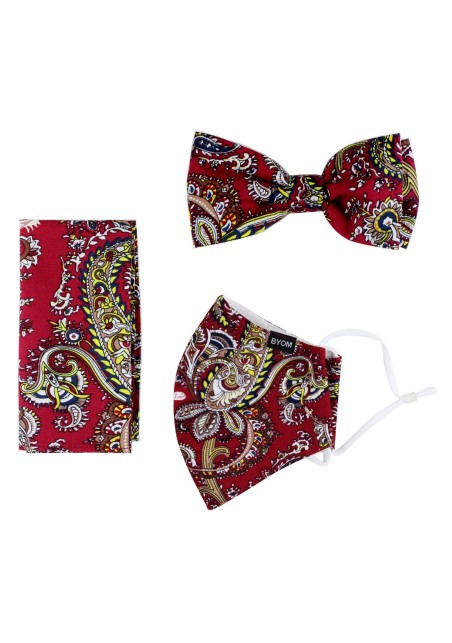 Bow Tie and Paisley Face Mask Gift Set