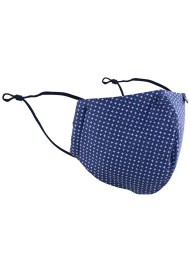 Royal Blue Patterned Face Mask