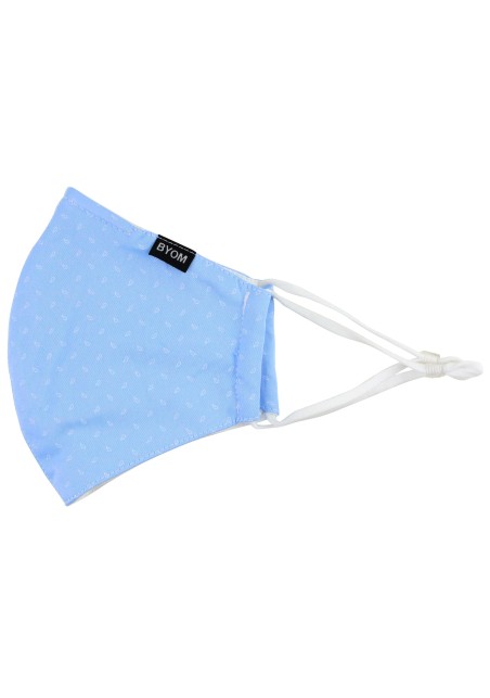 Sky Blue Paisley Face Mask