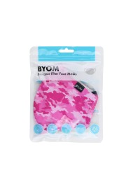 Pink Camo Face Mask in Bag
