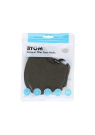 Dark Olive Solid Color Face Mask in Bag