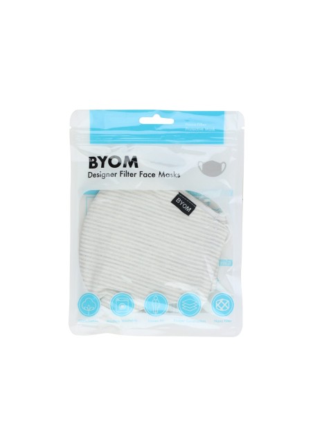 Seersucker Stripe Face Mask in Bag
