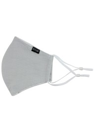 Pin Stripe Mask in Silver