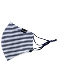 Bengal Stripe Mask in Dark Navy