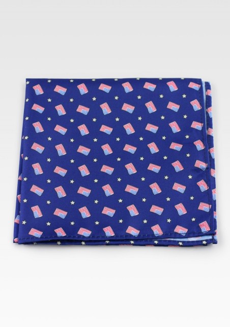 USA print pocket square