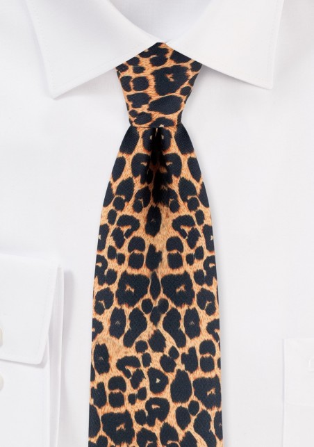 cheetah print necktie