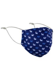 face mask with dog print design
