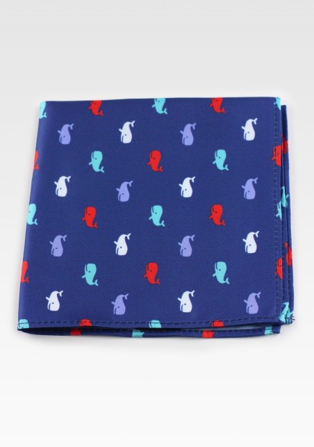whale print hanky