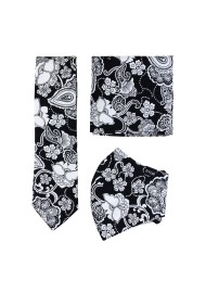 bandana print mask set and necktie