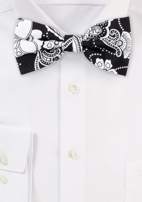 bow tie in cotton bandana print