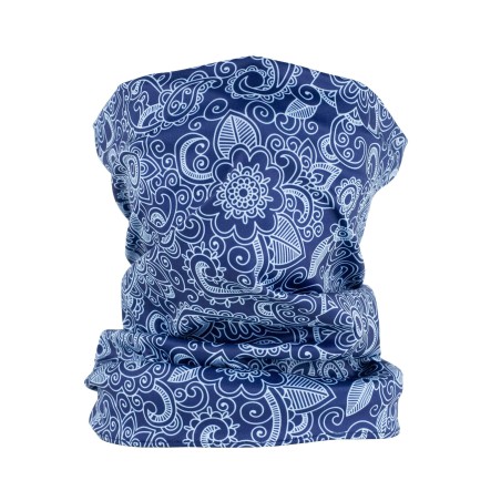 navy bandana print neck gaiter mask