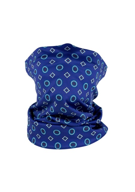 navy blue designer neck gaiter mask