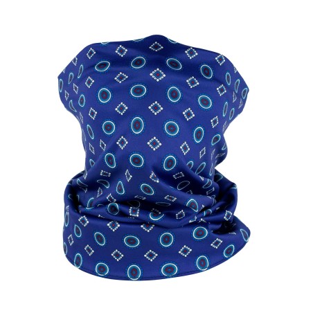 navy blue designer neck gaiter mask