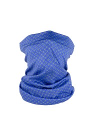 tiny paisley design neck gaiter mask in horizon blue