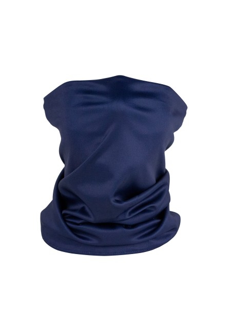 solid navy blue neck gaiter mask