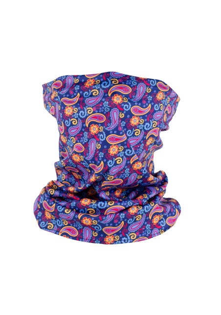 hippie 70s paisley neck gaiter mask