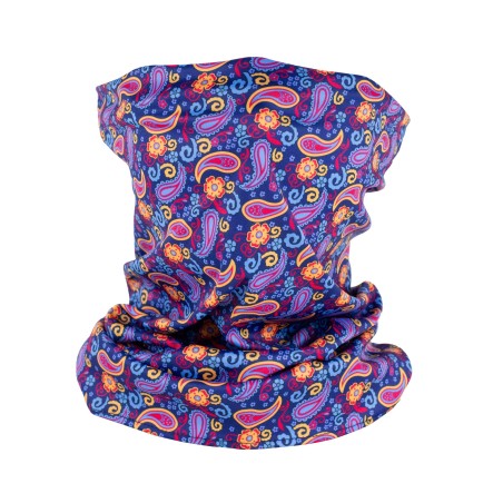 hippie 70s paisley neck gaiter mask