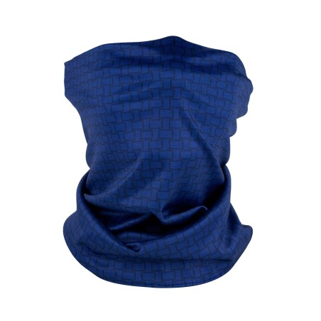 navy basketweave print neck gaiter mask