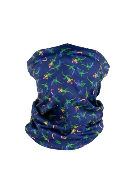 gecko print neck gaiter mask