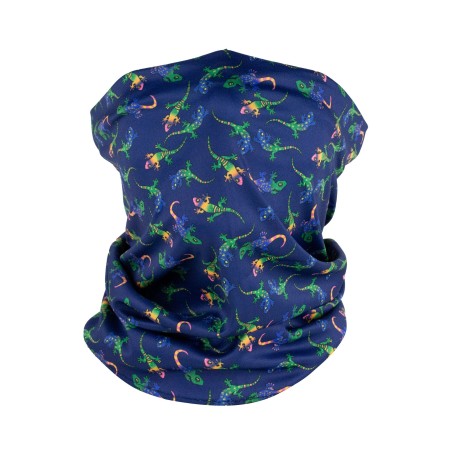 gecko print neck gaiter mask