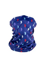 whale print design neck gaiter mask