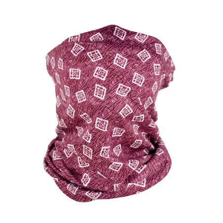 maroon red neck gaiter scarf