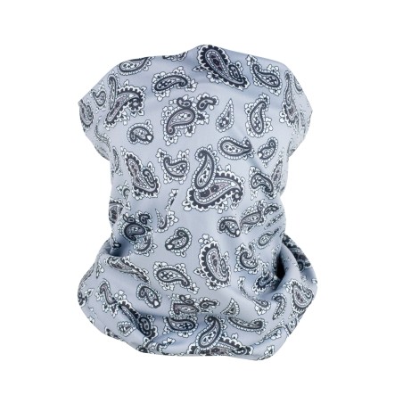 paisley gaiter in silver