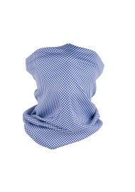 Gingham Check Neck Gaiter | Blue Micro Check Gaiter Mask