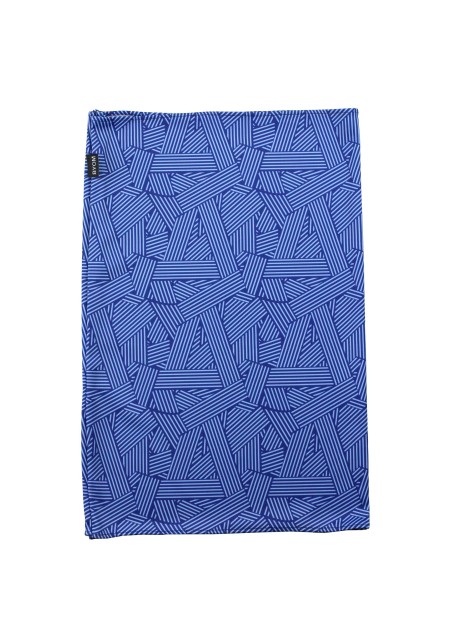 Trendy Geo Print Gaiter Mask | Graphic Print Neck Gaiter in Blue