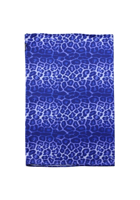 Leopard Gaiter Mask | Blue Tie Tye Leppard Print Neck Gaiter Mask