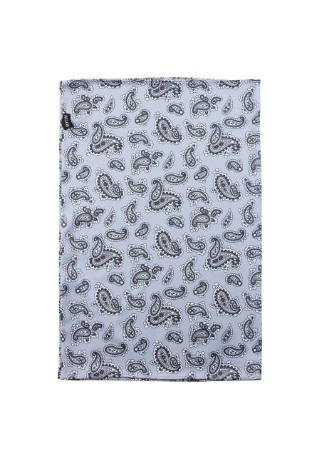 Paisley Neck Gaiter | Protective Gaiter Mask in Silver with Paisley Design